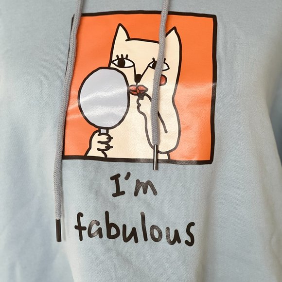 Cute Baby Blue Hoodie PROB - Picture 2 of 7